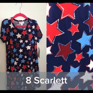 LulaRoe Scarlett, Size 8. Americana.